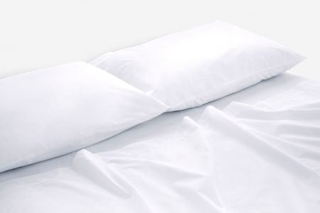 cotton percale sheeting in white colour