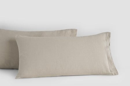 linen king pillow cases in stone