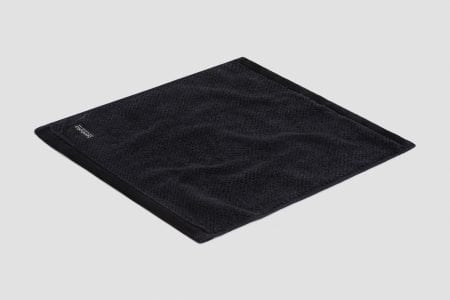 jacquard face washer in black colour