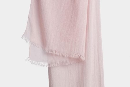italian cashmere scarf in blush