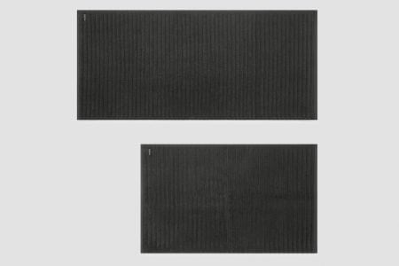 luxury turkish bath mats in charcoal - sizes