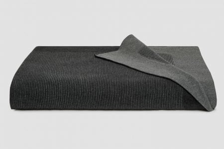 reversible rib in charcoal/grey