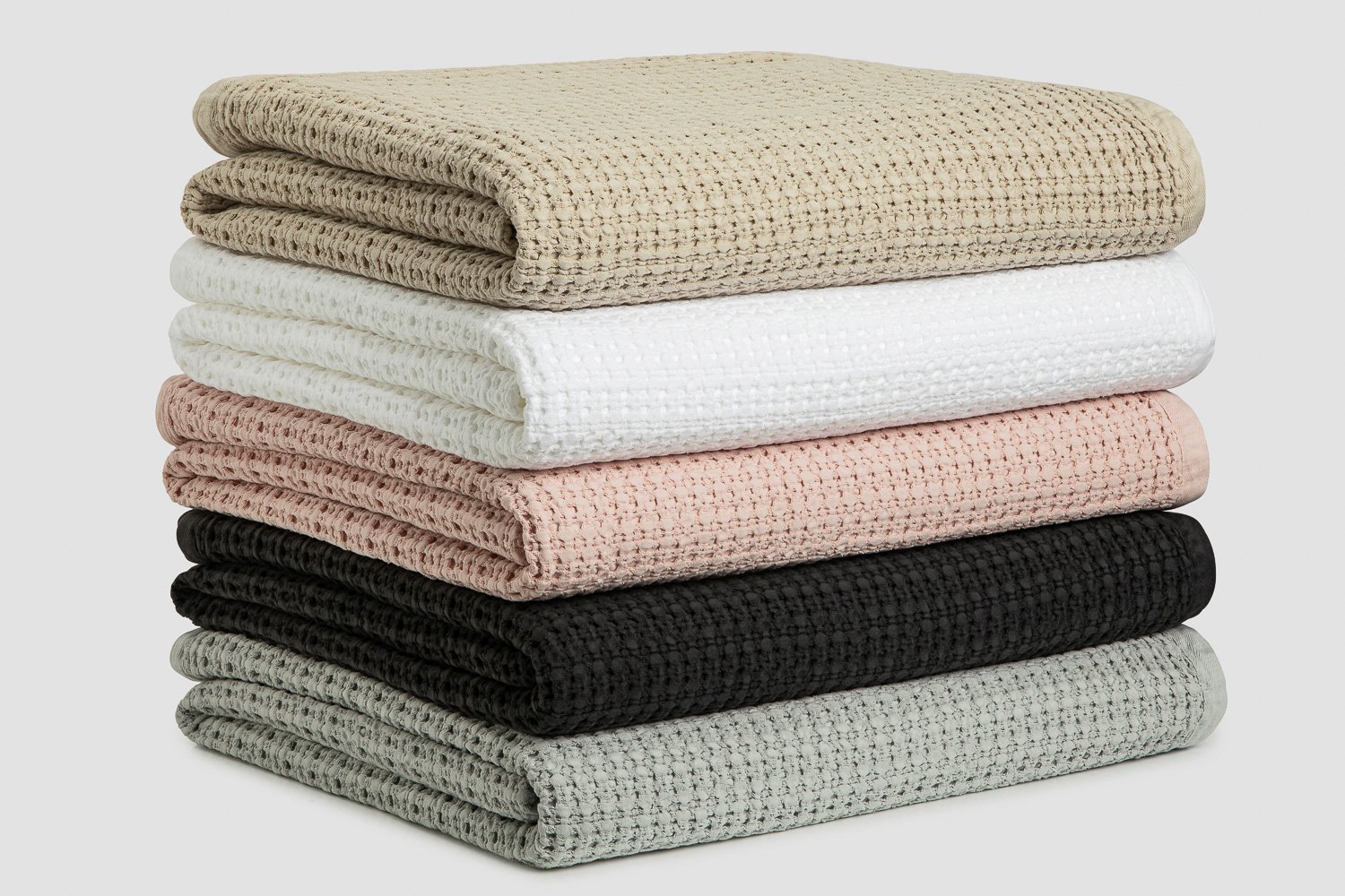 waffle blankets in all colours