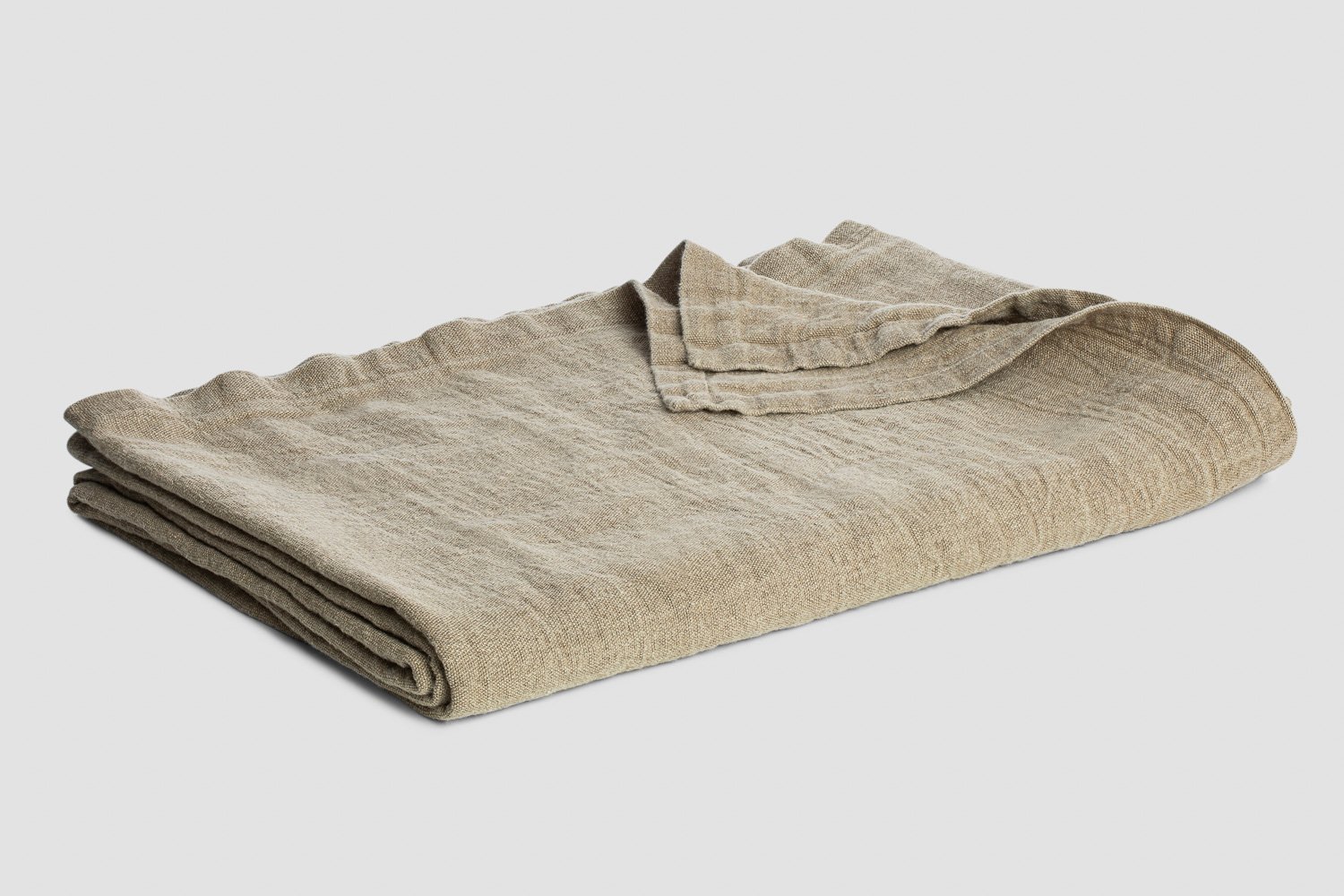heavy flax linen blanket