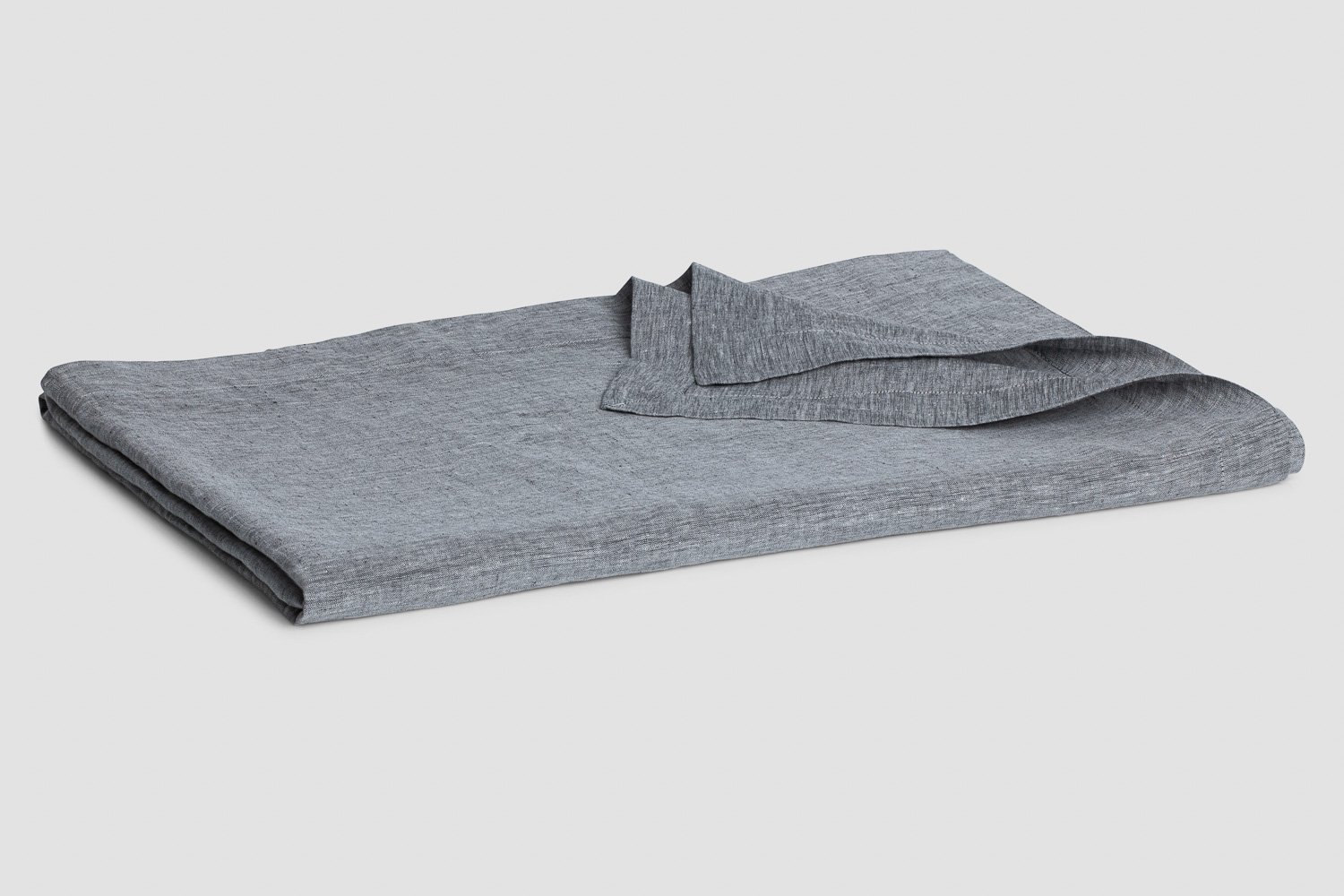 linen flat sheet in marl grey colour