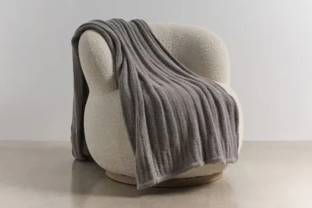chunky rib throw in mocha colour