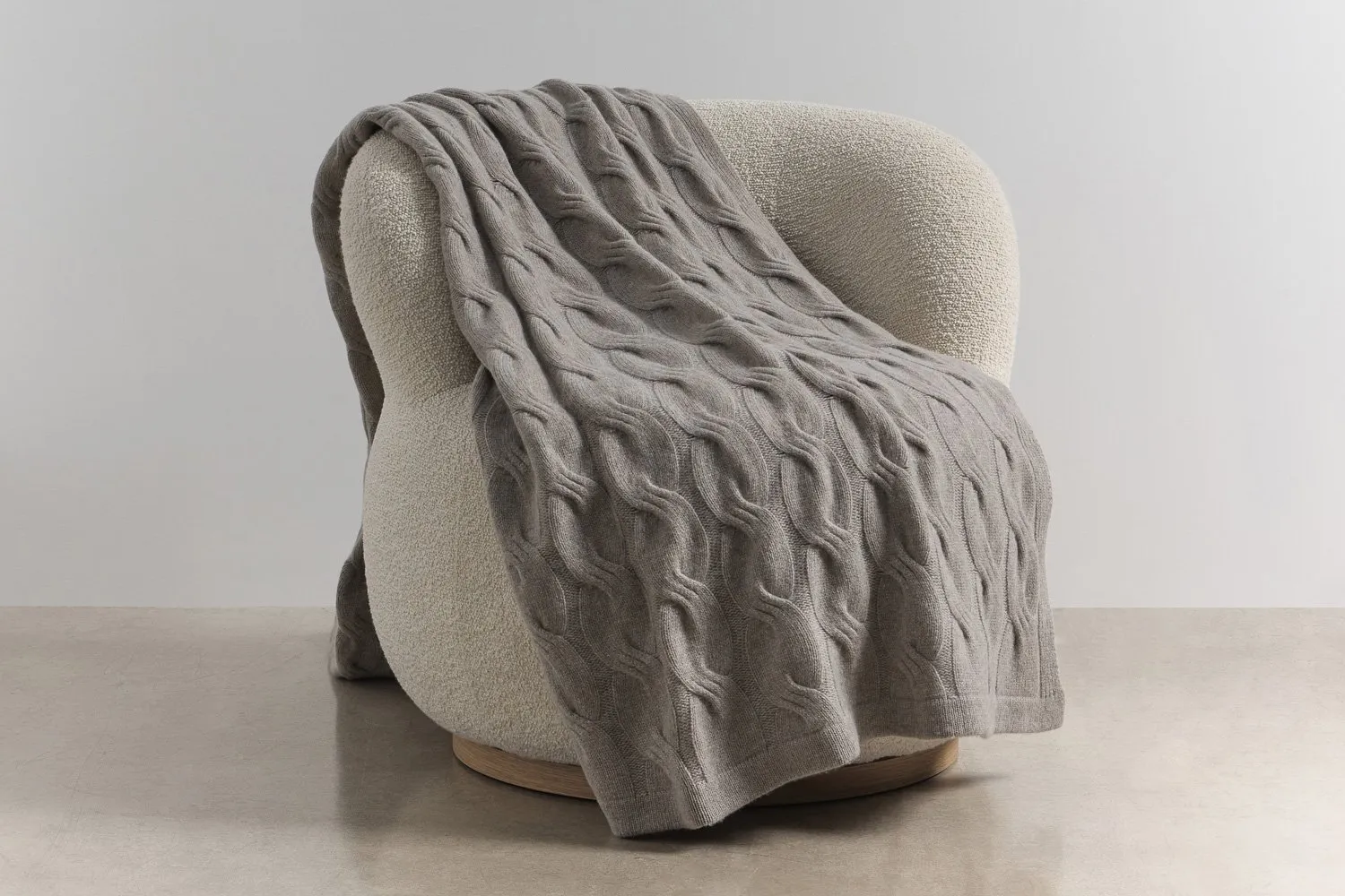Chunky Cable Throws Pure Italian Cashmere Throws