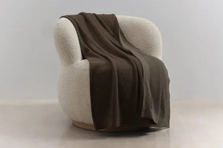 reversible rib throw in chocolate/mocha