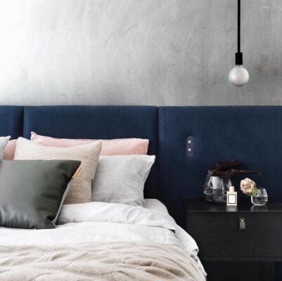 bedroom with linen and cotton blankets