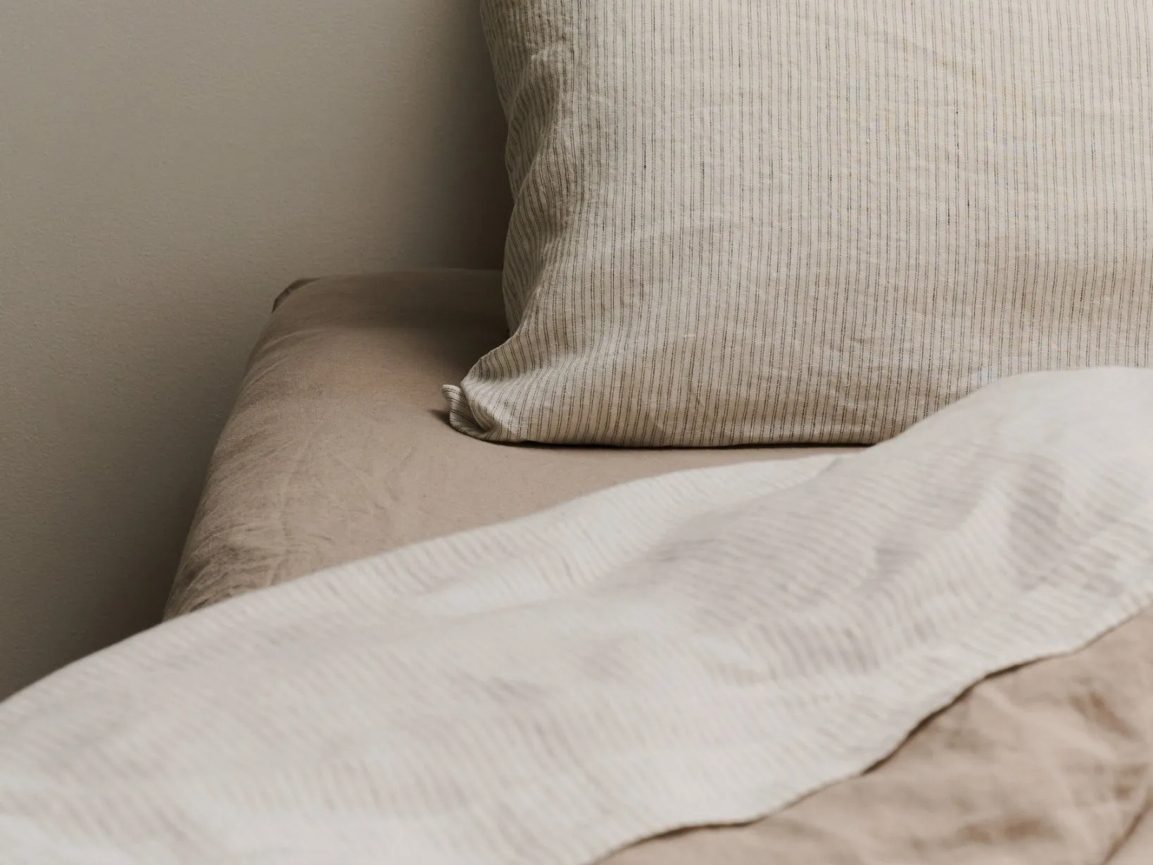 pinstripe belgian linen
